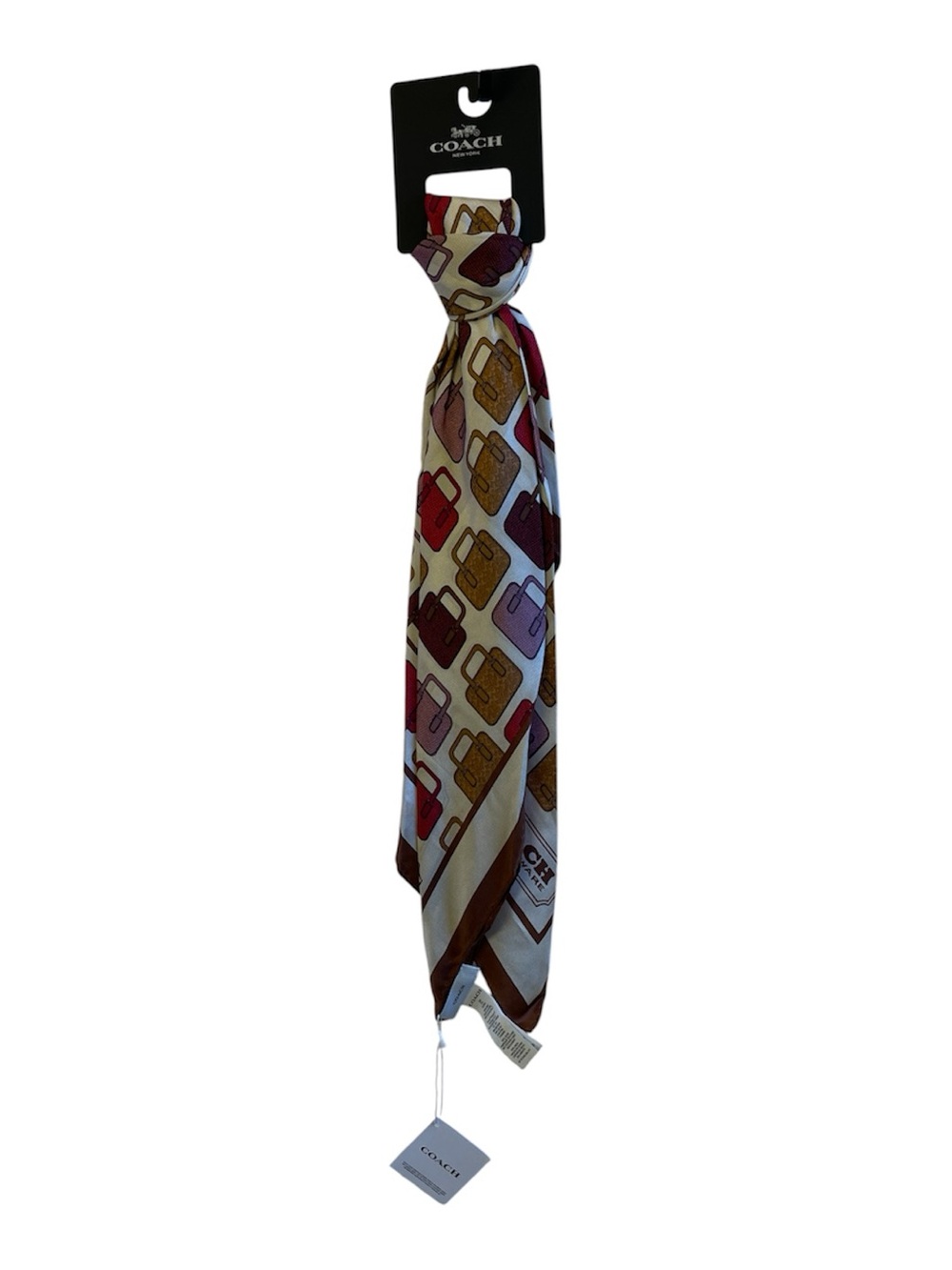Coach Trompe L'oeil Bag Print Silk Square Scarf - NWT **